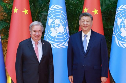 习近平会见联合国秘书长古特雷斯
