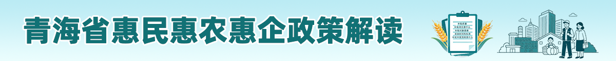 青海省惠民惠农惠企政策解读