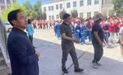 县人民政府副县长才杰加看望慰问参加青海省第十八届运动会暨第四届全民健身大会开（闭）幕式学生演员