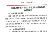同德县统计局2022年度事中绩效监控自评报告